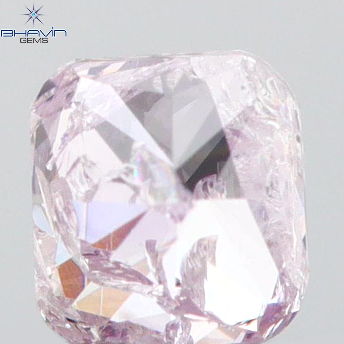 0.17 CT Natural Cushion Diamond Pink Color Clarity I2 (3.17 MM)