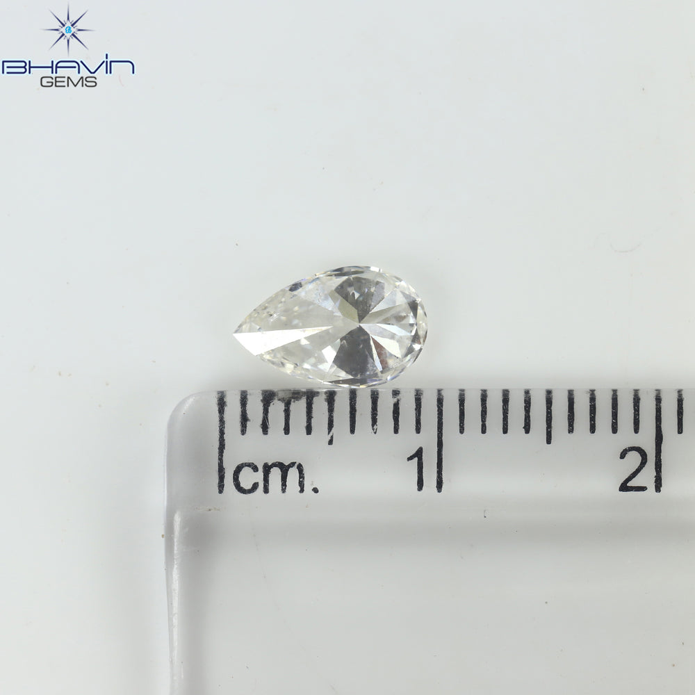 1.02 CT Pear Shape Natural Diamond White Color SI Clarity (8.95 MM)