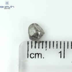 0.72 CT Heart Shape Natural Diamond Salt And Pepper Color I3 Clarity (4.55 MM)