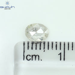 0.41 CT Oval Shape Natural Diamond White Color I2 Clarity (5.80 MM)