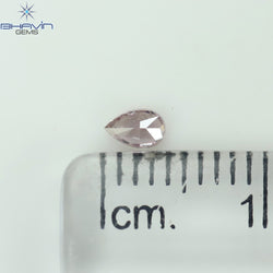 0.12 CT Pear Shape Natural Diamond Pink Color SI2 Clarity (3.83 MM)