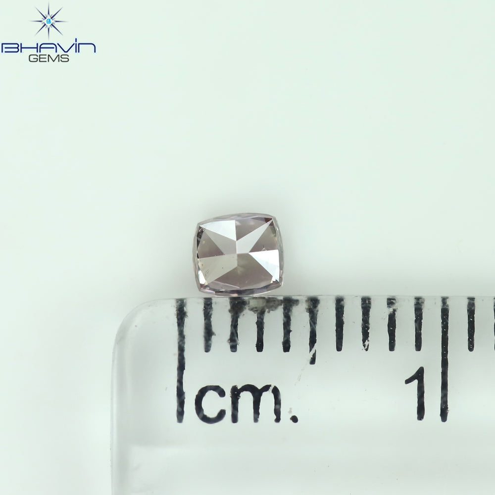 0.07 CT クッション シェイプ 天然ダイヤモンド ピンク色 I1 クラリティ (2.42 MM)