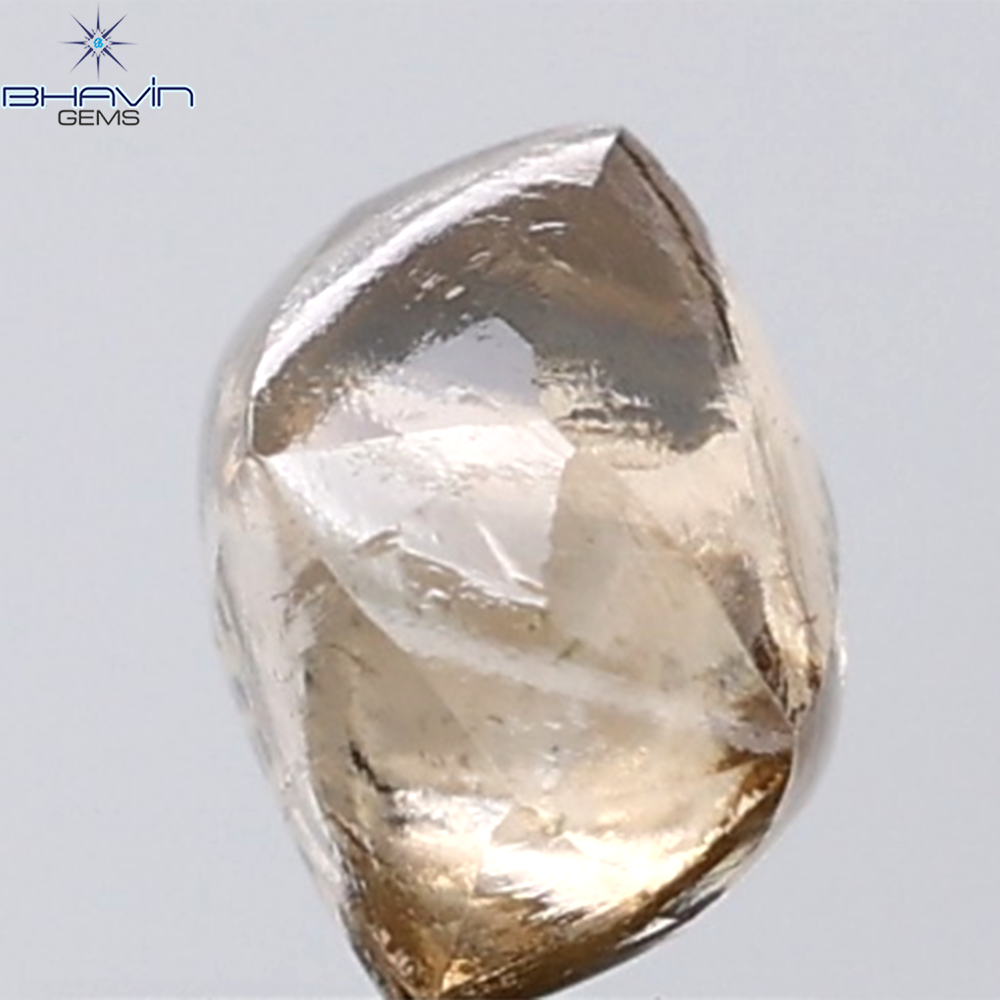 1.66 CT Rough Shape Natural Diamond Brown Color VS2 Clarity (6.16 MM)