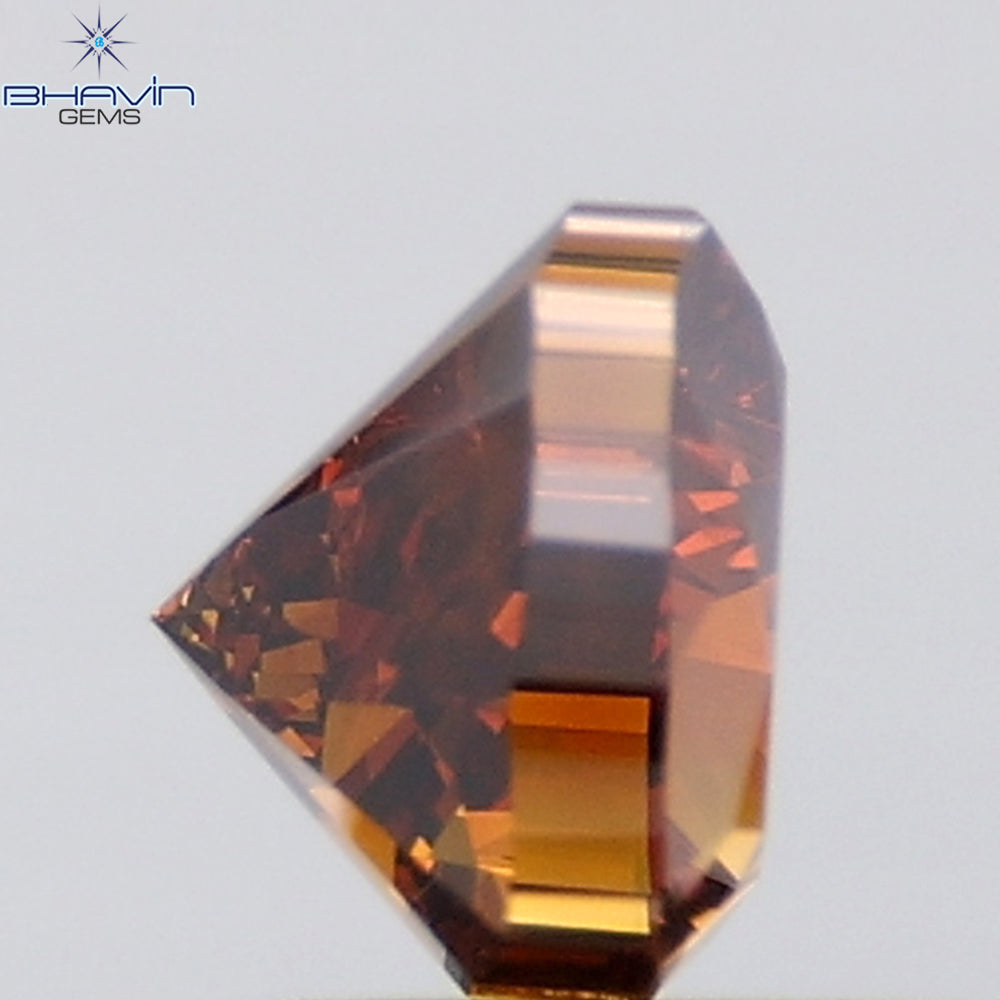 0.21 CT オーバルシェイプ ナチュラル ダイヤモンド オレンジ色 VS1 クラリティ (3.96 MM)