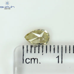 0.29 CT ペアシェイプ ナチュラル ダイヤモンド グリーン (カメレオン) カラー VS1 クラリティ (5.89 MM)