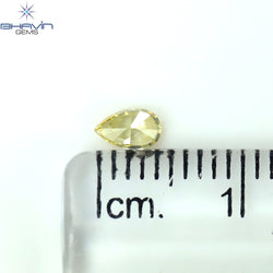 0.21 CT Pear Shape Natural Diamond Orange Color VS2 Clarity (4.73 MM)