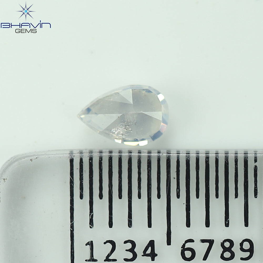 0.29 CT ペアシェイプ ナチュラル ダイヤモンド グリーン (カメレオン) カラー VS1 クラリティ (5.89 MM)