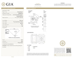 GIA Certified 1.00 CT Natural Radiant Diamond Fancy Dark Brown Yellow SI2 (7.11 MM)