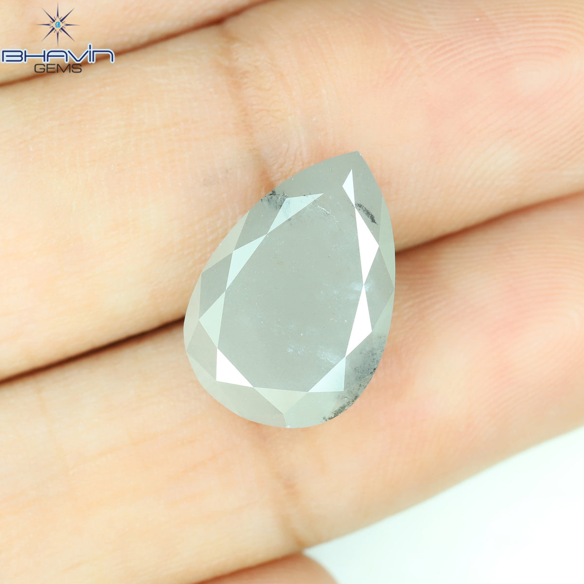 7.39 CT Natural Pear Diamond White Color Clarity I3 (15.50 MM)