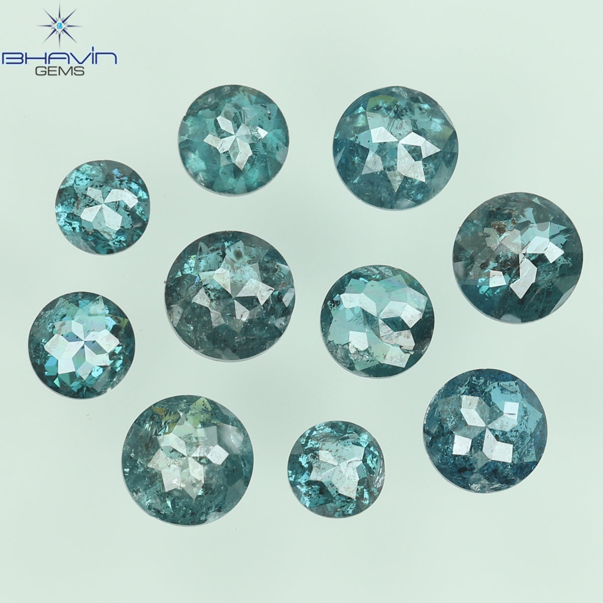 0.16 CT/3 ピース ミックス ローズ カット シェイプ ピンク色 ナチュラル ルース ダイヤモンド SI クラリティ (3.06 MM)