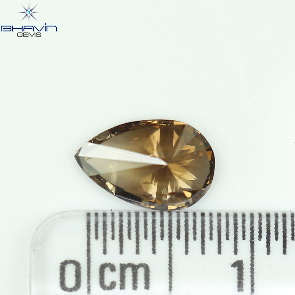 1.04 CT Pear Shape Brown Diamond I1 Clarity (8.62 MM)
