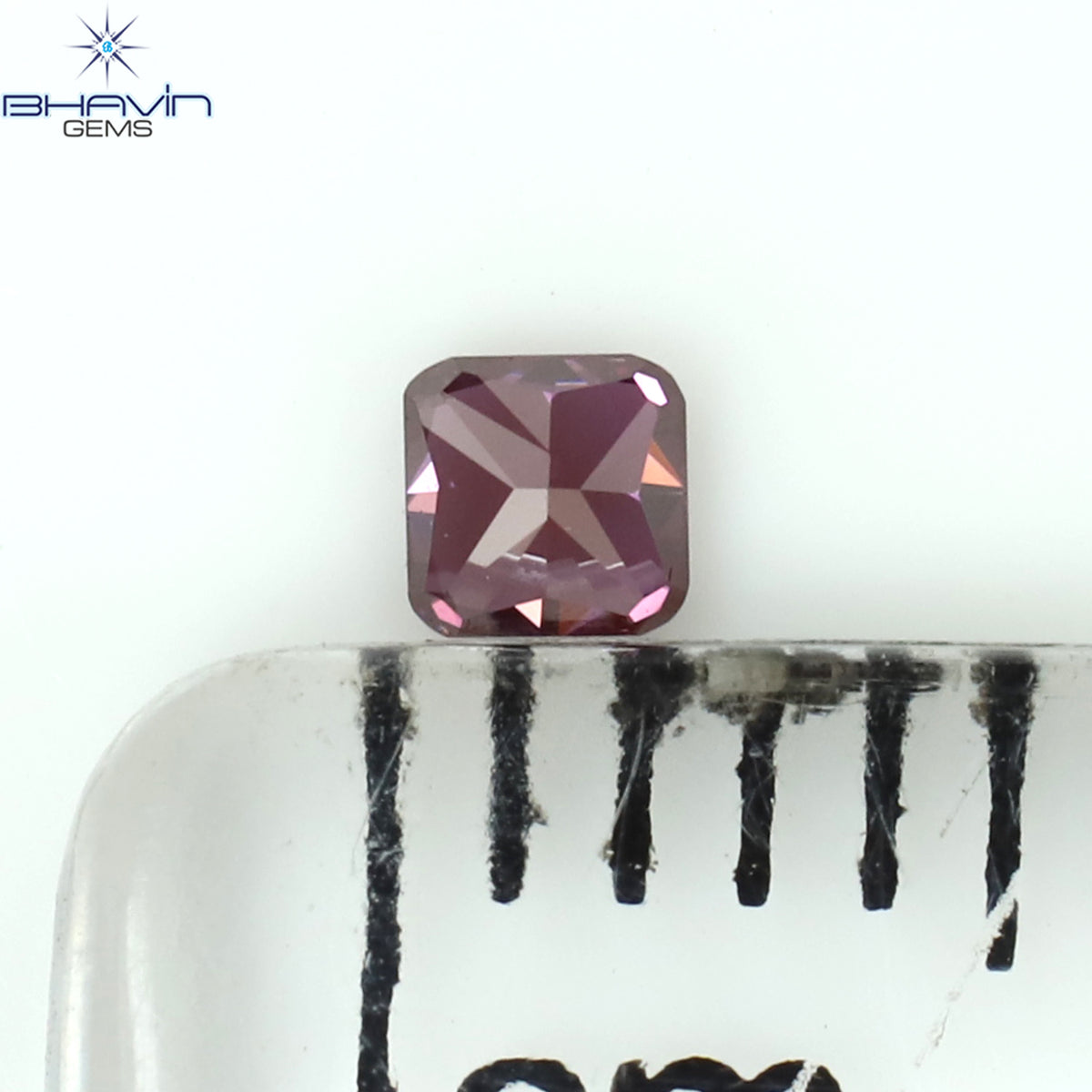 0.07 CT Natural Cushion Diamond Enhanced Pink Color Clarity VS1 (1.91 MM)