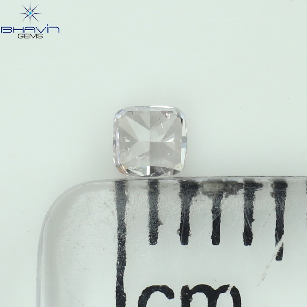 0.08  CT Cushion Shape Natural Diamond Pink Color SI1 Clarity (2.35 MM)