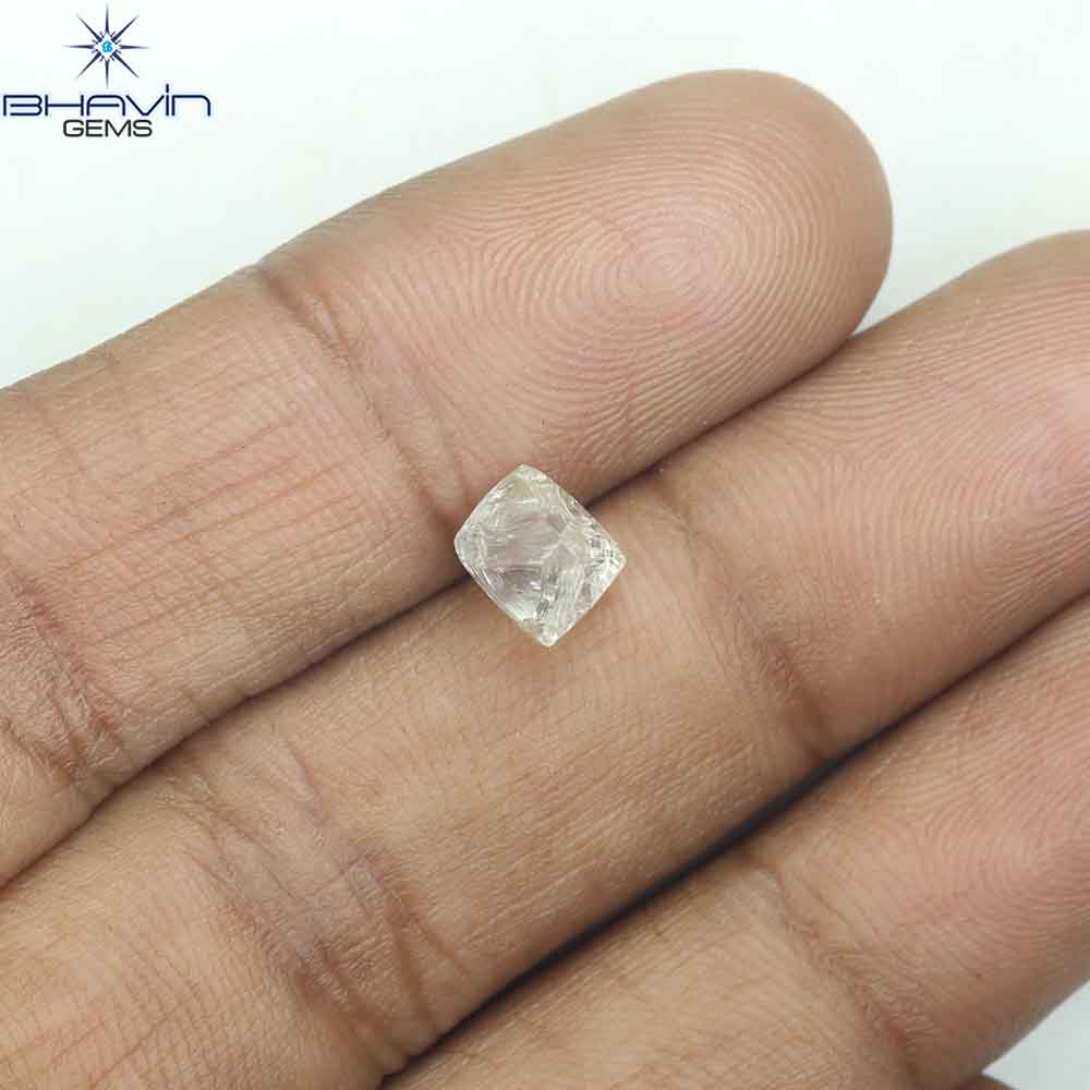 0.90 CT ラフ シェイプ ナチュラル ダイヤモンド ホワイト カラー VS1 クラリティ (5.95 MM)