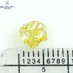 0.90 CT ラフ シェイプ ナチュラル ダイヤモンド ホワイト カラー VS1 クラリティ (5.95 MM)