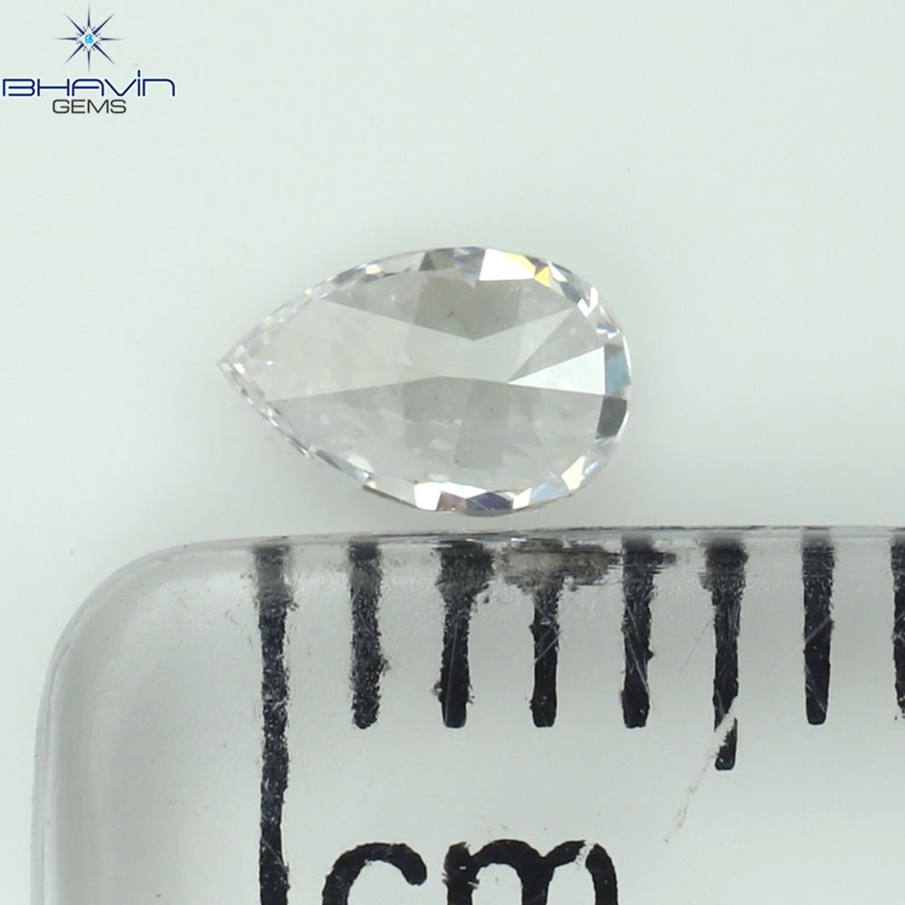 0.12 CT ペアシェイプ ナチュラル ダイヤモンド ピンク カラー I1 クラリティ (3.66 MM)