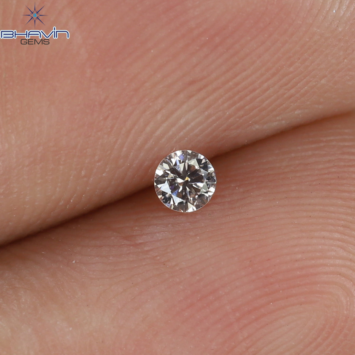 0.05 CT Natural Round Diamond Pink (Argyle) Color VS2 Clarity (1.99 MM)