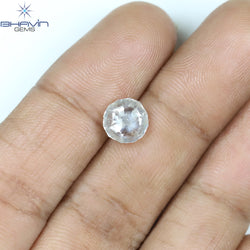 2.01 CT Rough Shape Natural Diamond White Color VS2 Clarity (7.25 MM)