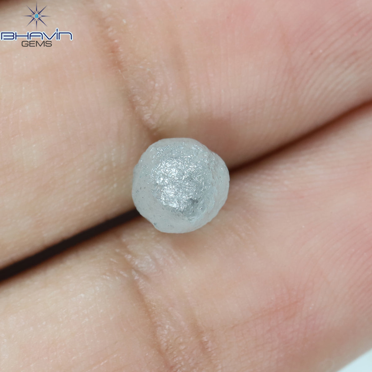 1.58 CT Natural Rough Diamond White Color Clarity I3 (5.55 MM)