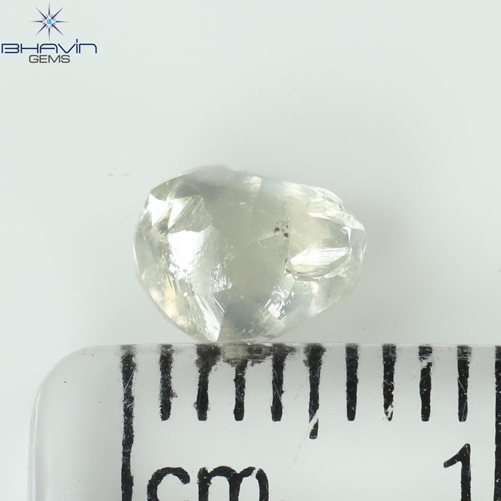 1.13 CT Rough Shape Natural Diamond White Color VS2 Clarity (6.33 MM)