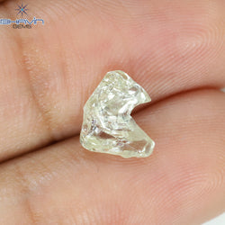 1.22 CT Rough Shape Natural Diamond Yellow Color VS2 Clarity (7.83 MM)