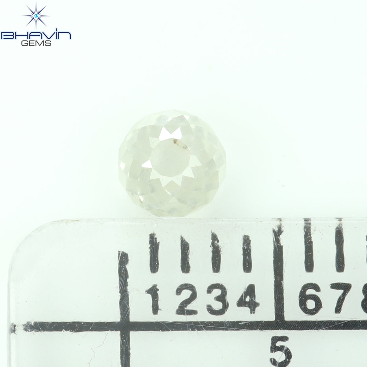 0.34 CT Antique Spherical Shape Natural Diamond White Color I3 Clarity (2.88 MM)