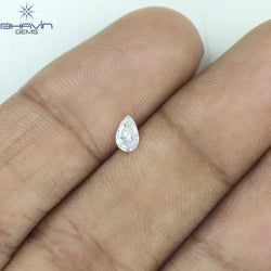 0.17 CT Pear Shape Natural Diamond White Color SI2 Clarity (4.70 MM)