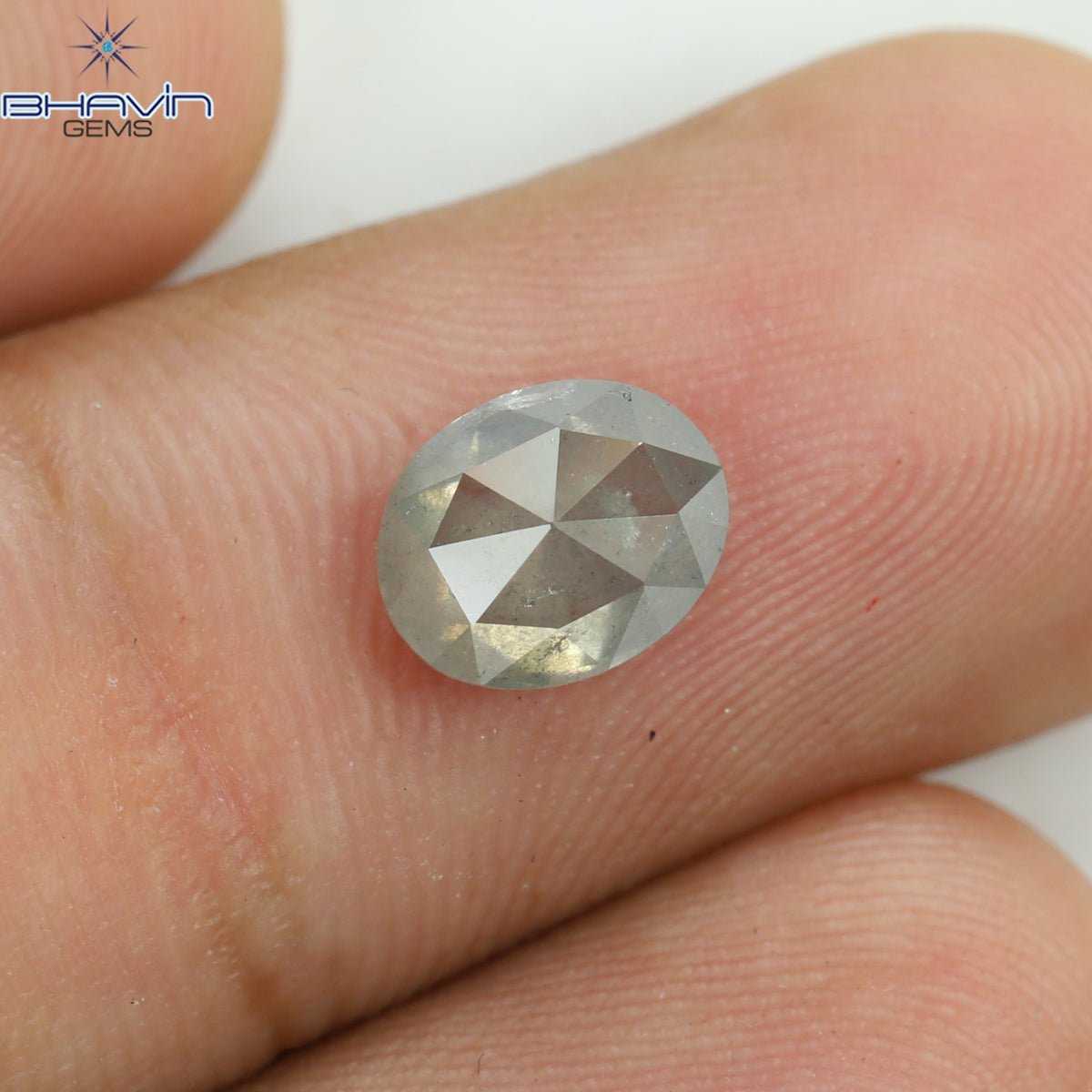 1.39 CT Oval Shape Natural Diamond Salt And Papper Color I3 Clarity (7.80 MM)