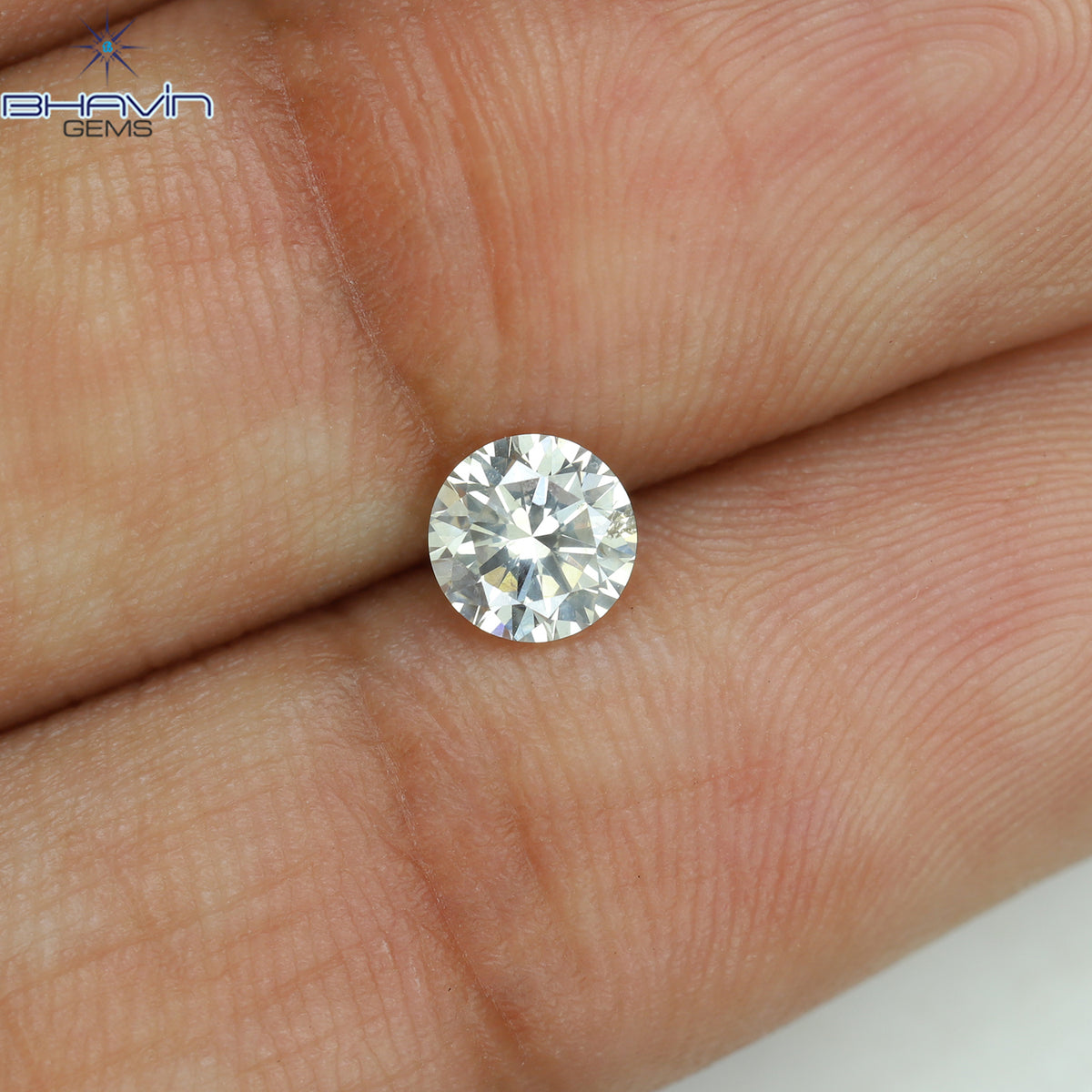 0.40 CT ラウンドシェイプ 天然ルースダイヤモンド ホワイトカラー SI2 クラリティ (4.68 MM)