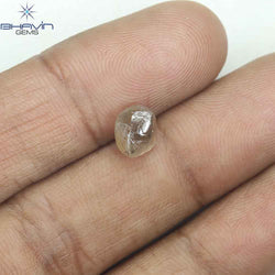 0.90 CT ラフ シェイプ ナチュラル ダイヤモンド ホワイト カラー VS1 クラリティ (5.95 MM)