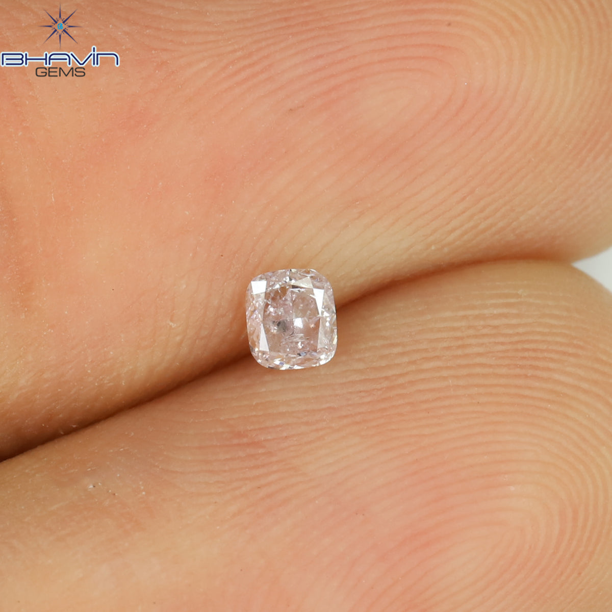 0.10 CT Natural Cushion Diamond Pink Color Clarity SI2 (2.80 MM)