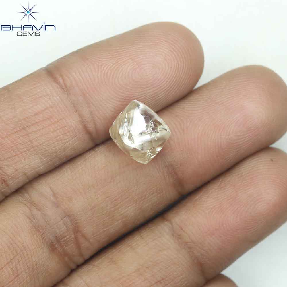 5.02 CT Rough Shape Natural Diamond Brown Color SI Clarity (8.78 MM)
