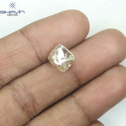 5.02 CT Rough Shape Natural Diamond Brown Color SI Clarity (8.78 MM)