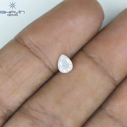 0.34 CT Pear Shape Natural Diamond White Color VS2 Clarity (4.60 MM)