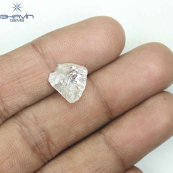 2.73 CT Rough Shape Natural Diamond Brown Color SI Clarity (10.23 MM)