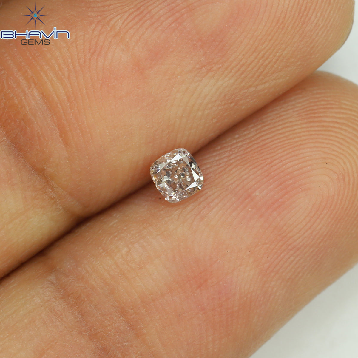 0.05 CT クッションシェイプ 天然ダイヤモンド ピンクカラー VS2 クラリティ (2.28 MM)