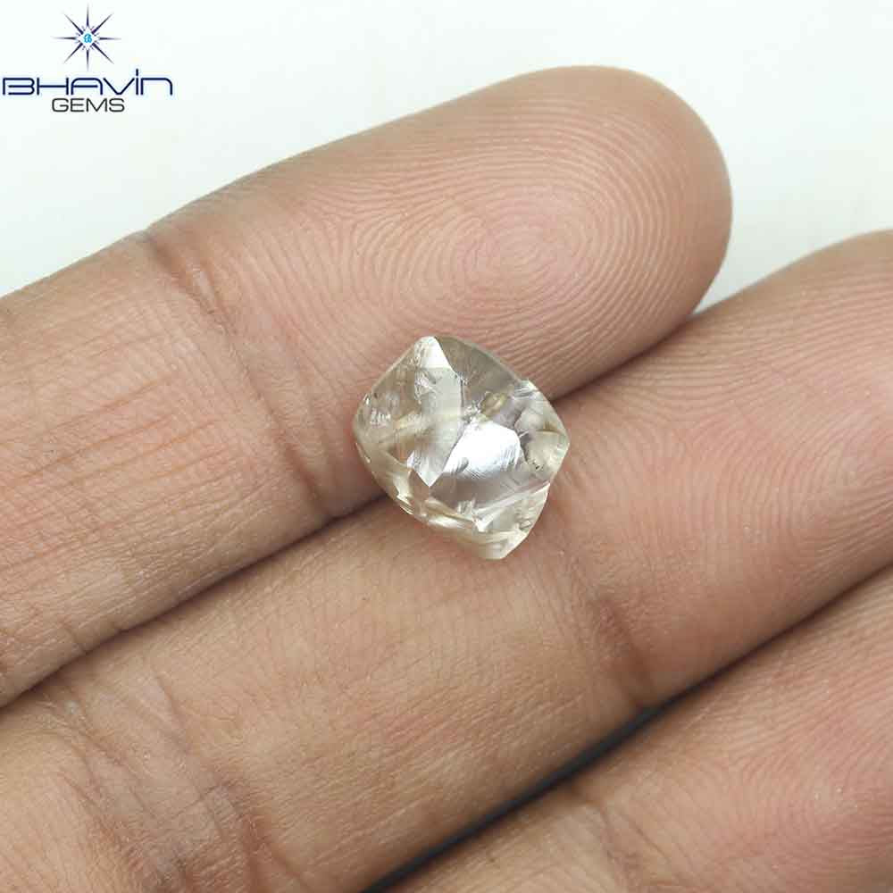 3.75 CT Rough Shape Natural Diamond Brown Color SI Clarity (10.23 MM)