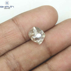 3.75 CT Rough Shape Natural Diamond Brown Color SI Clarity (10.23 MM)