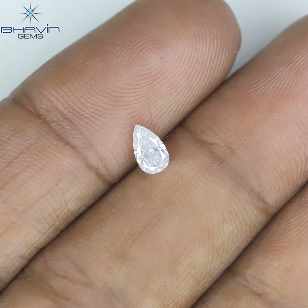 0.29 CT ペアシェイプ 天然ダイヤモンド ホワイトカラー VS2 クラリティ (5.10 MM)