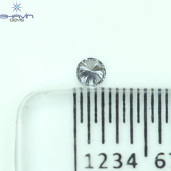 0.18 CT ラウンド ローズ カット シェイプ 天然ダイヤモンド ピンク色 I2 クラリティ (3.86 MM)
