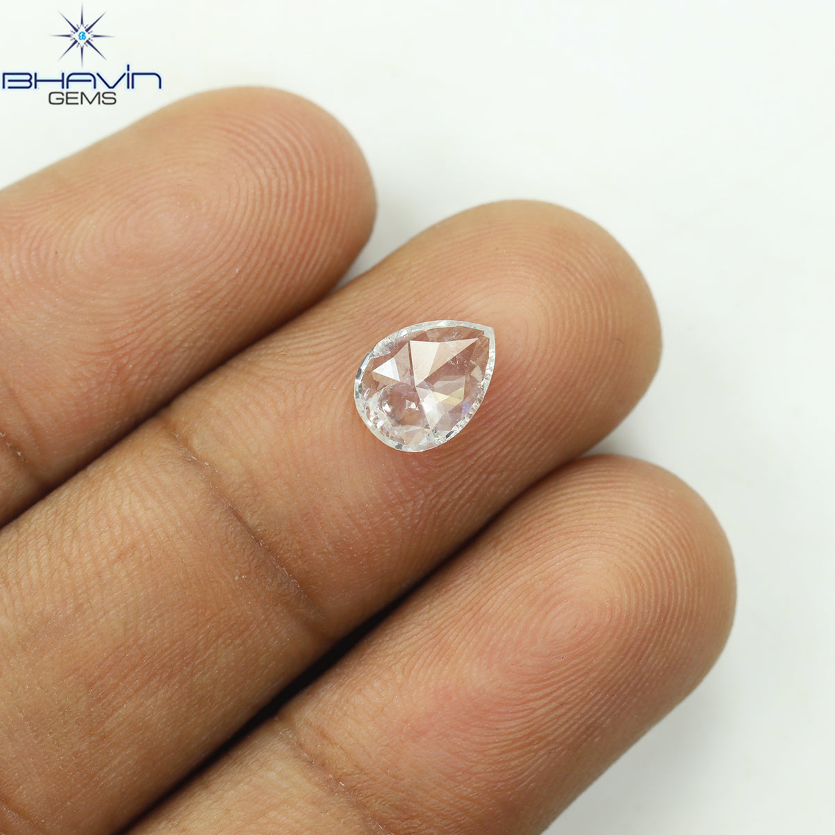 0.67 CT ペアシェイプ 天然ダイヤモンド ホワイトカラー SI2 クラリティ (7.60 MM)