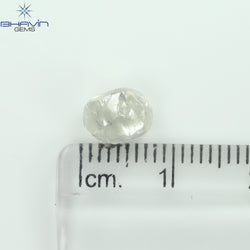 2.28 CT Rough Shape Natural Loose Diamond White (M) Color SI1 Clarity (6.92 MM)