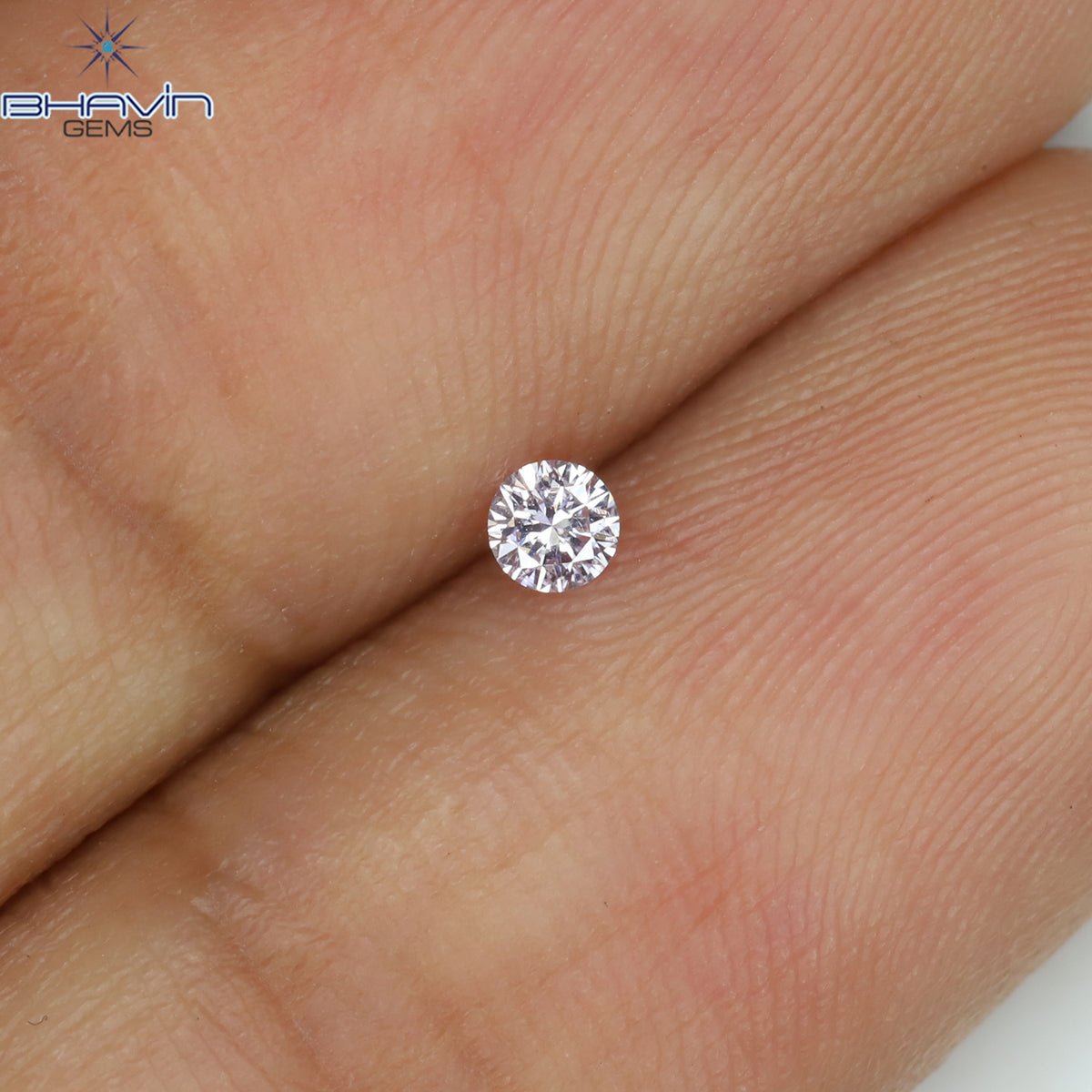 0.05 CT ラウンド シェイプ ナチュラル ダイヤモンド ピンク (アーガイル) カラー SI2 クラリティ (2.36 MM)
