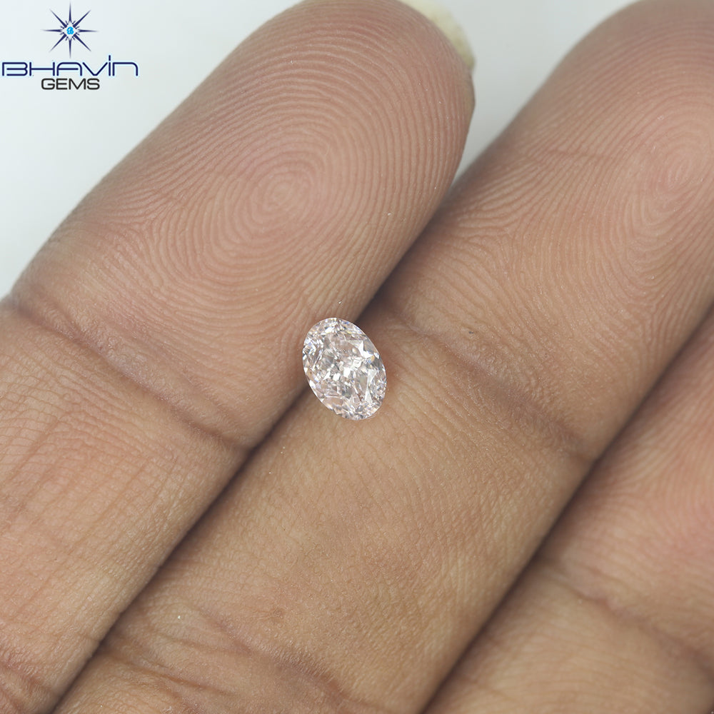 GIA Certified 0.40 CT Oval Shape Natural Diamond Pink Color (5.24 MM)