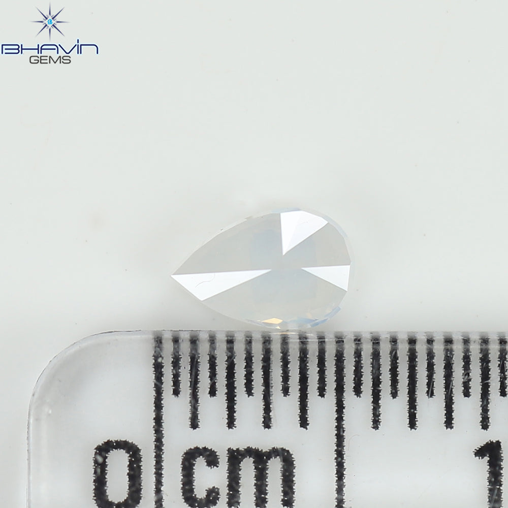 0.30 CT Pear Diamond Natural White Color VS1 Clarity (5.13 MM)