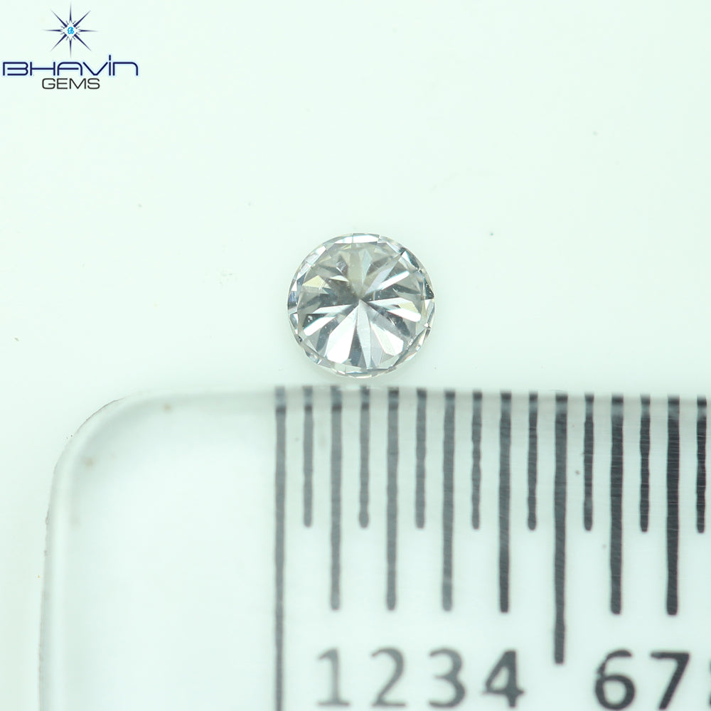 0.18 CT ラウンド ローズ カット シェイプ 天然ダイヤモンド ピンク色 I2 クラリティ (3.86 MM)