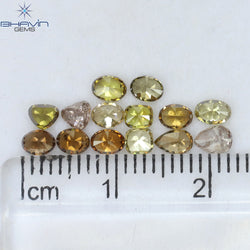 2.10 CT/14 Pcs Mix Shape Natural Diamond Mix Color SI1 Clarity (4.25 MM)
