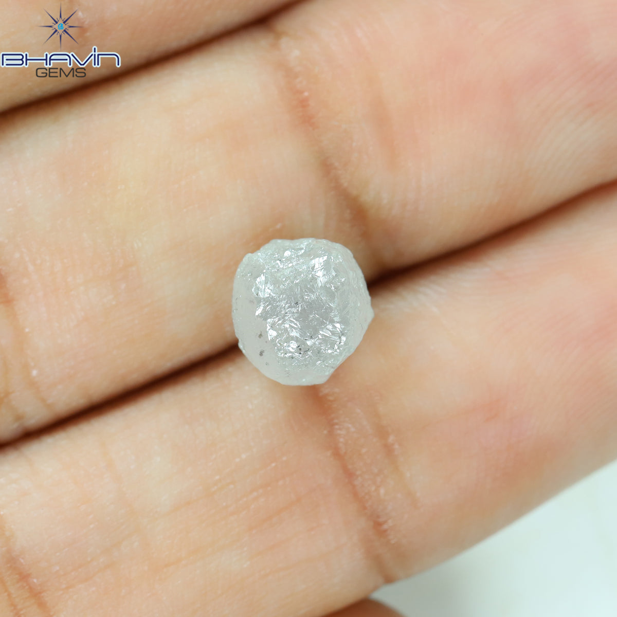 2.68 CT Natural Rough Diamond White Color Clarity I3 (6.98 MM)