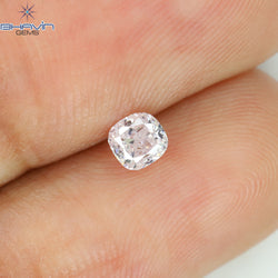 0.25 CT Cushion Shape Natural Diamond Pink Color I2 Clarity (3.70 MM)