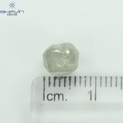 3.28 CT Rough Shape Natural Loose Diamond Green (M) Color VS2 Clarity (7.66 MM)